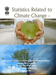 Statistics Related to Climate Change - India
