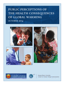 public perceptions of the health consequences of global warming