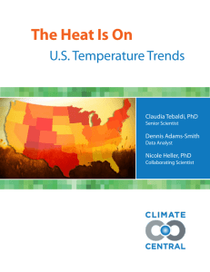 Heat Is On: US Temperature Trends