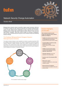 Solution Brief Network Security Change
