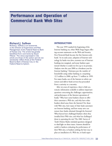 Performance and Operation of Commercial Bank Web Sites