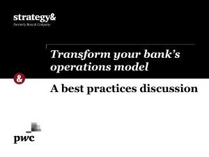 Transform your bank's operations model - Strategy