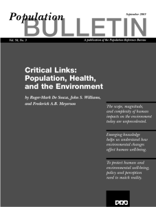 Population, Health and the Environment