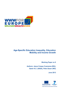 Age-Specific Education Inequality, Education Mobility and