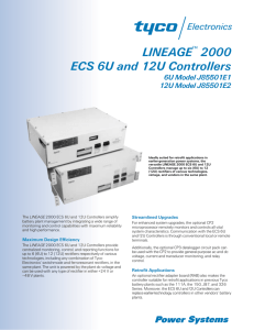 LINEAGE™ 2000 ECS 6U and 12U Controllers