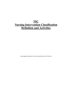nursing intervention classification