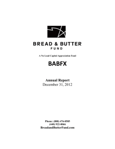 Annual Report December 31, 2012