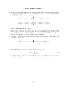 Physics 2049 Exam 1 Solutions 1. The figure shows five pairs of