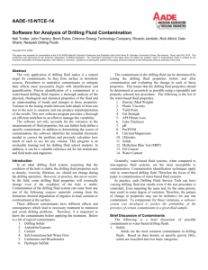 Software for Analysis of Drilling Fluid Contamination