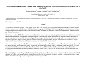 Operational Considerations for Logging While Drilling Fluid Analysis