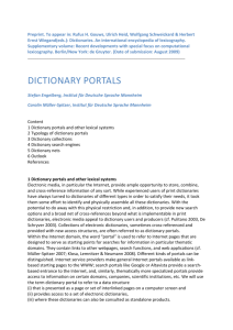 dictionary portals - Institut für Deutsche Sprache