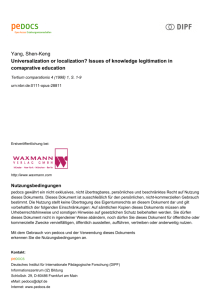 Yang, Shen-Keng Universalization or localization? Issues