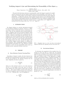 Verifying Ampere's Law and Determining the