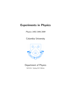 1493/1494 Lab Manual - Department of Physics