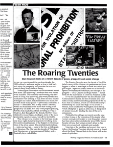The Roaring 20s article