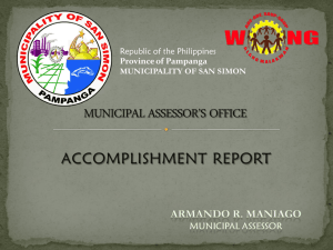 office of the municipal assessor