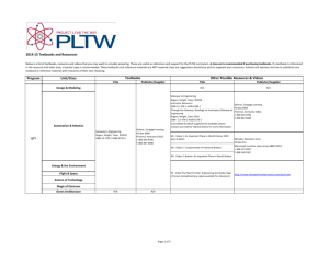 PLTW Textbook Resources