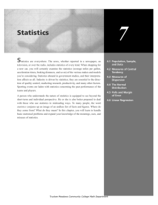 Statistics Solutions, Math 120 - Truckee Meadows Community College