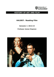 HA1007: Reading Film - University of Leicester