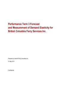 Performance Term 3 Forecast and Measurement of Demand