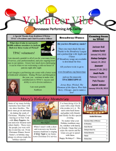 Volunteer Vibe - Tennessee Performing Arts Center