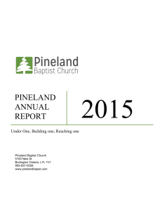 2015 - Pineland Baptist Church