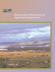 Measuring the Performance of Agricultural Cooperatives