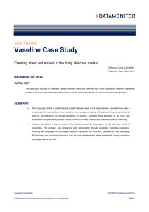 Vaseline Case Study