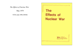 The Effects of Nuclear War - Federation of American Scientists