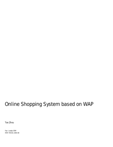 Online Shopping System based on WAP