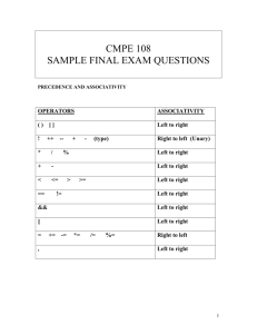 CMPE 108 SAMPLE FINAL EXAM QUESTIONS