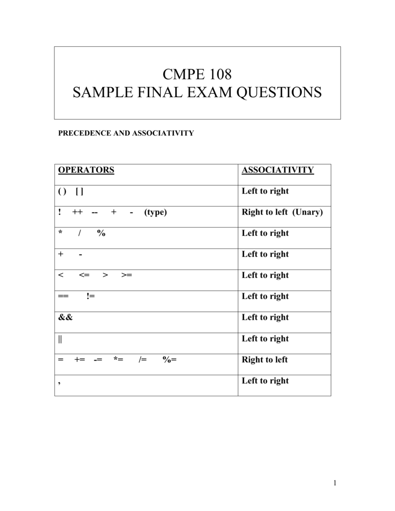 Exam IN101_V7 Simulations