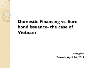 Domestic Financing vs. Euro bond issuance- the case