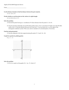 Algebra III Fall 2008 Diagnostic Review
