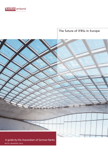 The future of IFRSs in Europe - Bundesverband deutscher Banken