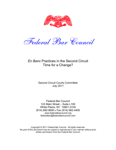 En Banc - Federal Bar Council