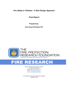 Fire Safety in Theatres - A New Design Approach Final Report