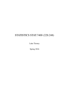 statistics stat:7400 (22s:248) - College of Liberal Arts & Sciences