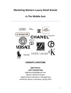 Marketing Western Luxury Retail Brands In The Middle East