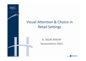 Visual Attention & Choice in Retail Settings