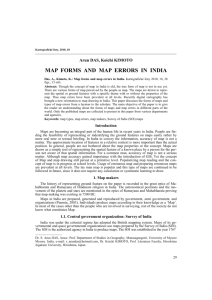 MAP FORMS AND MAP ERRORS IN INDIA