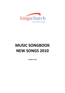 music songbook new songs 2010