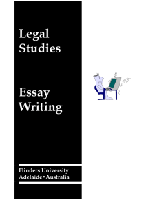 Legal Studies Essay Writing