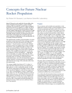 Future Nuclear Rocket Propulsion