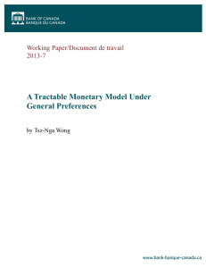 A Tractable Monetary Model Under General