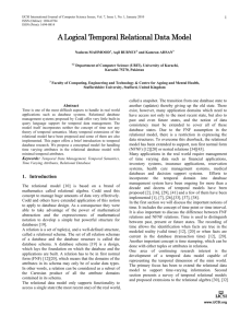 A Logical Temporal Relational Data Model