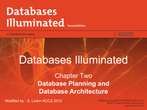 Database Planning and Database Architecture