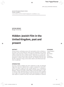 Hidden: Jewish Film in the United Kingdom, past