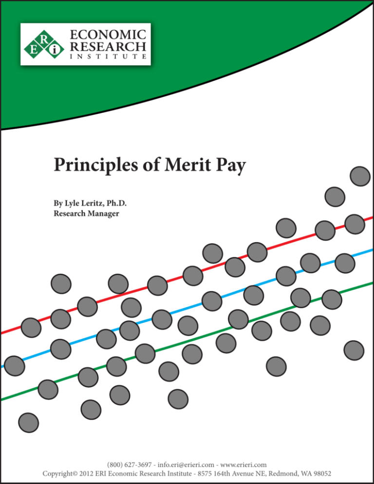 Principles of Merit Pay ERI Economic Research Institute