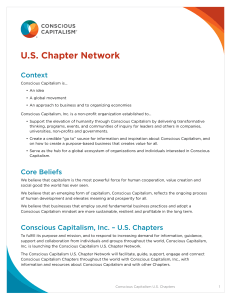 US Chapter Network - Conscious Capitalism